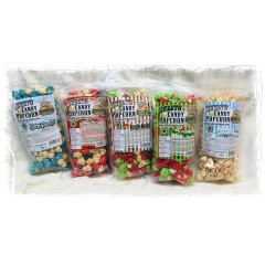 Christmas Candy Popcorn - Chocolate Moose Fudge Factory